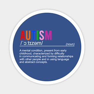 Autism Awareness Noun Definition, Autism Puzzle, Autism Mom, Autism Support Magnet